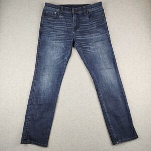Hollister Skinny Jeans Mens 36x32 Blue Dark Wash Stretch Denim 331281160